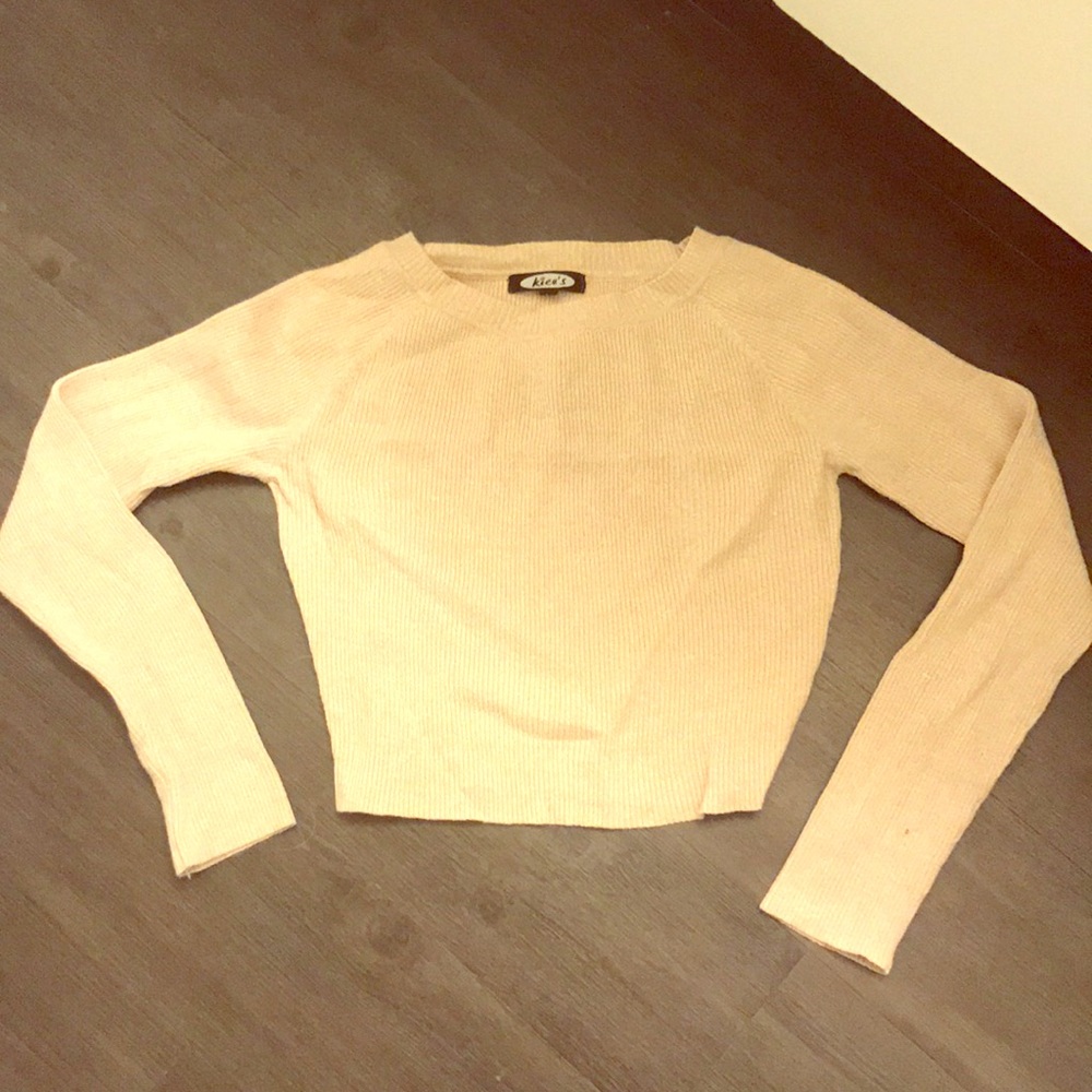 Long sleeve crop top